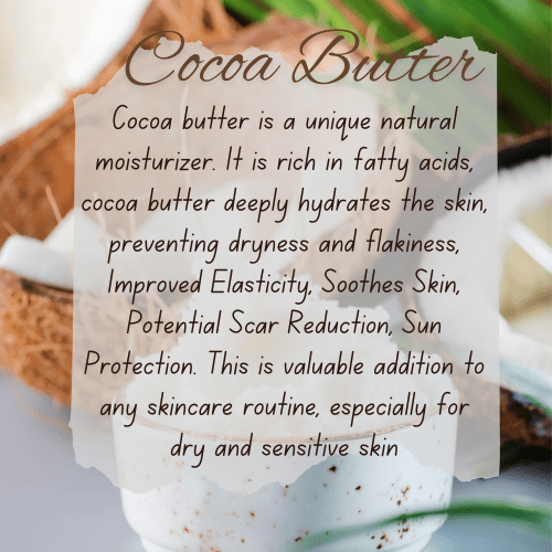 cocoa buttter and shea butter soap bar moisturizing for skin