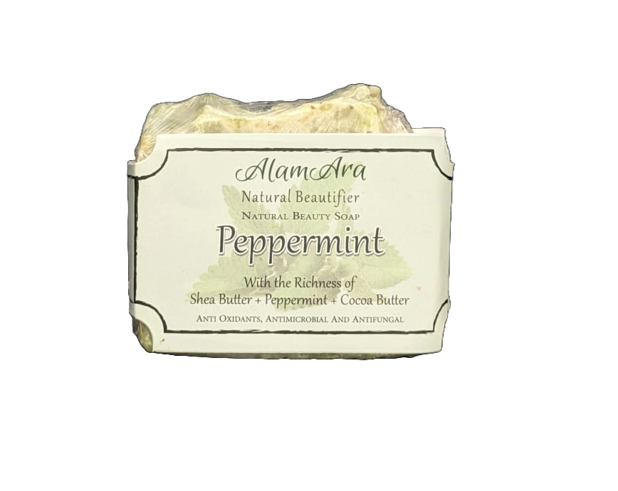 Organic Peppermint & Menthol Soap | Cooling, Detox & Invigorate - Alam Ara
