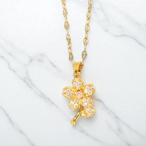 Alam Ara -flower_zircon-pendant-necklace_online