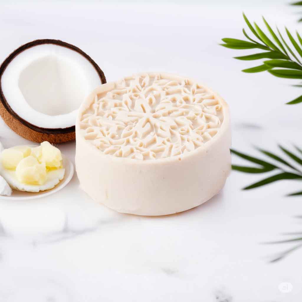 A bar of natural handmade soap