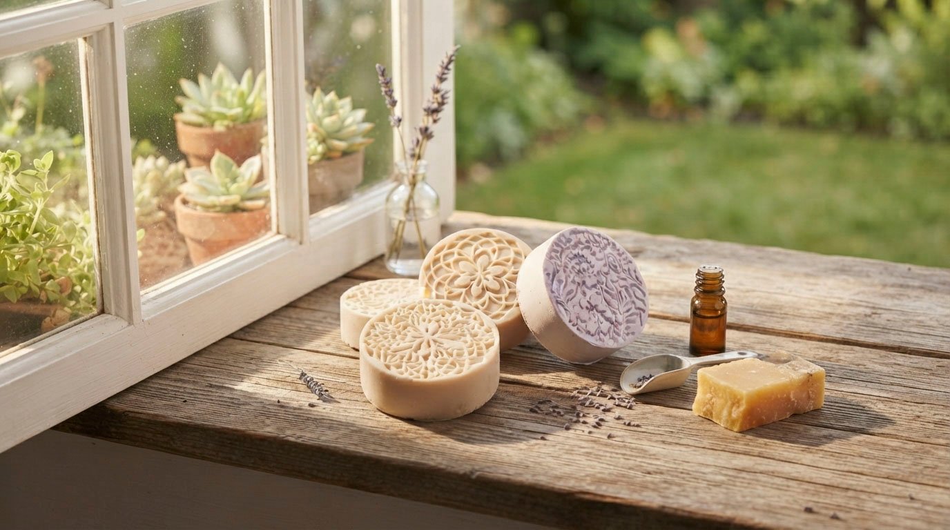 Goat milk, coconut milk, and rice milk soap bars from Alam Ara, Pakistan's handmade milk soap collection