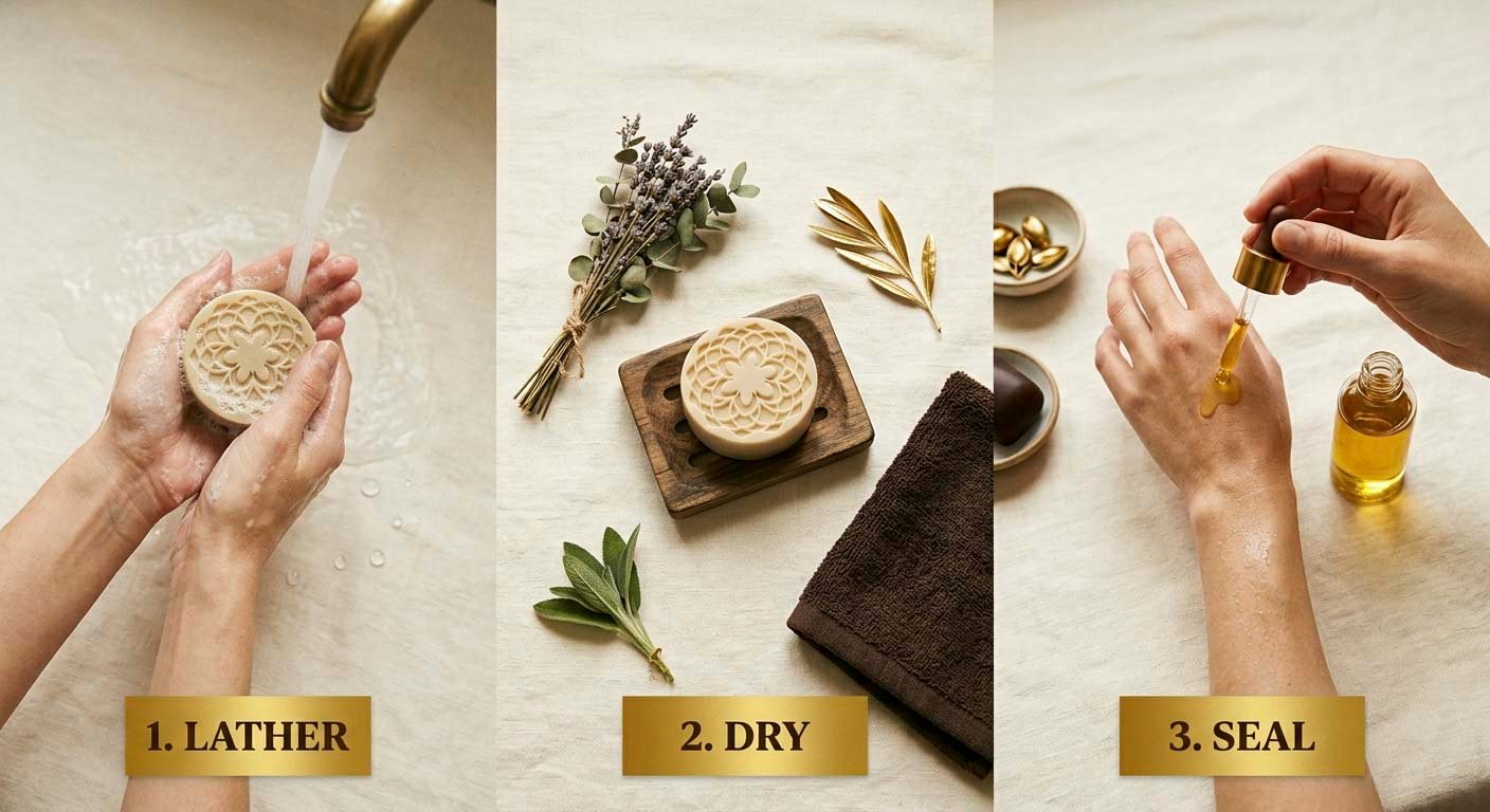 Step-by-step guide to using goat milk soap for dry sensitive skin